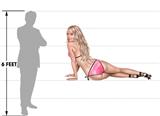 Blonde Bikini Pin Up Girl Wall Skin