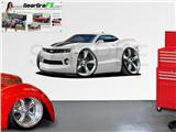 Camaro 2010 84 inch White Wall Skin Graphic