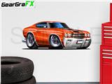 Chevelle SS 1970 48 inch Orange Wall Skin