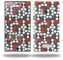 Locknodes 04 Red - Decal Style Skin (fits Nokia Lumia 928)