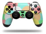 WraptorSkinz Skin compatible with Sony PS4 Dualshock Controller PlayStation 4 Original Slim and Pro Brushed Cirlces Multi Light (CONTROLLER NOT INCLUDED)