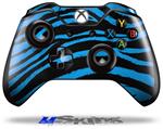 Decal Skin Wrap fits Microsoft XBOX One Wireless Controller Zebra Blue