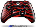 Decal Skin Wrap fits Microsoft XBOX One Wireless Controller Zebra Red