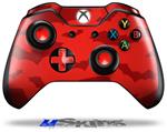 Decal Skin Wrap fits Microsoft XBOX One Wireless Controller Deathrock Bats Red