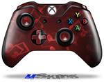 Decal Skin Wrap fits Microsoft XBOX One Wireless Controller Bokeh Music Red