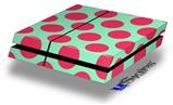 Vinyl Decal Skin Wrap compatible with Sony PlayStation 4 Original Console Kearas Polka Dots Pink And Blue (PS4 NOT INCLUDED)