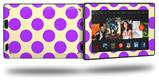 Kearas Polka Dots Purple On Cream - Decal Style Skin fits 2013 Amazon Kindle Fire HD 7 inch