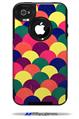 Brushed Cirlces Multi Dark - Decal Style Vinyl Skin fits Otterbox Commuter iPhone4/4s Case (CASE SOLD SEPARATELY)