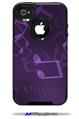 Bokeh Music Purple - Decal Style Vinyl Skin fits Otterbox Commuter iPhone4/4s Case (CASE SOLD SEPARATELY)