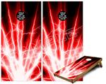 Cornhole Game Board Vinyl Skin Wrap Kit - Lightning Red fits 24x48 game boards (GAMEBOARDS NOT INCLUDED)