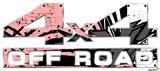 Baja 0040 Pink - 4x4 Decal Bolted 13x5.5 (2 Decal Set)