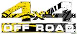 Baja 0040 Yellow - 4x4 Decal Bolted 13x5.5 (2 Decal Set)