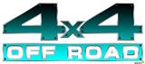Smooth Fades Neon Teal Black - 4x4 Decal Bolted 13x5.5 (2 Decal Set)