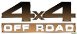 Smooth Fades Bronze Black - 4x4 Decal Bolted 13x5.5 (2 Decal Set)