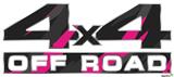 Jagged Camo Hot Pink - 4x4 Decal Bolted 13x5.5 (2 Decal Set)