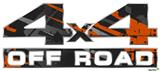 Baja 0014 Burnt Orange - 4x4 Decal Bolted 13x5.5 (2 Decal Set)