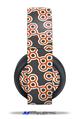 Vinyl Decal Skin Wrap compatible with Original Sony PlayStation 4 Gold Wireless Headphones Locknodes 02 Burnt Orange (PS4 HEADPHONES  NOT INCLUDED)