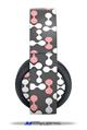Vinyl Decal Skin Wrap compatible with Original Sony PlayStation 4 Gold Wireless Headphones Locknodes 04 Pink (PS4 HEADPHONES  NOT INCLUDED)