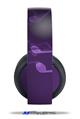 Vinyl Decal Skin Wrap compatible with Original Sony PlayStation 4 Gold Wireless Headphones Bokeh Music Purple (PS4 HEADPHONES  NOT INCLUDED)