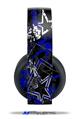 Vinyl Decal Skin Wrap compatible with Original Sony PlayStation 4 Gold Wireless Headphones Baja 0003 Royal Blue (PS4 HEADPHONES  NOT INCLUDED)