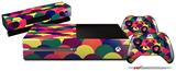 Brushed Cirlces Multi Dark - Holiday Bundle Decal Style Skin fits XBOX One Console Original, Kinect and 2 Controllers (XBOX SYSTEM NOT INCLUDED)