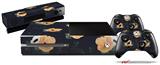 Poppy Orange Navy - Holiday Bundle Decal Style Skin fits XBOX One Console Original, Kinect and 2 Controllers (XBOX SYSTEM NOT INCLUDED)