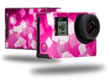 Bokeh Squared Hot Pink - Decal Style Skin fits GoPro Hero 4 Black Camera (GOPRO SOLD SEPARATELY)
