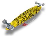 Folder Doodles Yellow - Decal Style Vinyl Wrap Skin fits Longboard Skateboards up to 10"x42" (LONGBOARD NOT INCLUDED)