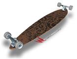Folder Doodles Chocolate Brown - Decal Style Vinyl Wrap Skin fits Longboard Skateboards up to 10"x42" (LONGBOARD NOT INCLUDED)