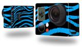 Zebra Blue - Decal Style Skin fits GoPro Hero 3+ Camera (GOPRO NOT INCLUDED)