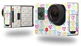 Kearas Hearts White - Decal Style Skin fits GoPro Hero 3+ Camera (GOPRO NOT INCLUDED)