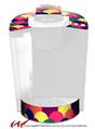 Decal Style Vinyl Skin compatible with Keurig K40 Elite Coffee Makers Brushed Cirlces Multi Dark (KEURIG NOT INCLUDED)
