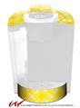 Decal Style Vinyl Skin compatible with Keurig K40 Elite Coffee Makers Wavey Yellow (KEURIG NOT INCLUDED)