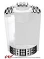 Decal Style Vinyl Skin compatible with Keurig K40 Elite Coffee Makers Skull And Crossbones Pattern Bw (KEURIG NOT INCLUDED)