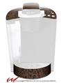 Decal Style Vinyl Skin compatible with Keurig K40 Elite Coffee Makers Folder Doodles Chocolate Brown (KEURIG NOT INCLUDED)