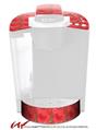 Decal Style Vinyl Skin compatible with Keurig K40 Elite Coffee Makers Crabs and Shells Coral (KEURIG NOT INCLUDED)