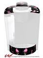 Decal Style Vinyl Skin compatible with Keurig K40 Elite Coffee Makers Flamingos on Black (KEURIG NOT INCLUDED)