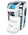 Decal Style Vinyl Skin compatible with Keurig K10 / K15 Mini Plus Coffee Makers SceneKid Blue (KEURIG NOT INCLUDED)