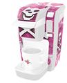 Decal Style Vinyl Skin compatible with Keurig K10 / K15 Mini Plus Coffee Makers Princess Skull (KEURIG NOT INCLUDED)