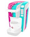 Decal Style Vinyl Skin compatible with Keurig K10 / K15 Mini Plus Coffee Makers Ripped Colors Hot Pink Neon Teal (KEURIG NOT INCLUDED)