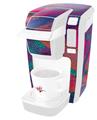 Decal Style Vinyl Skin compatible with Keurig K10 / K15 Mini Plus Coffee Makers Painting Brush Stroke (KEURIG NOT INCLUDED)
