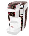 Decal Style Vinyl Skin compatible with Keurig K10 / K15 Mini Plus Coffee Makers Crabs and Shells Black (KEURIG NOT INCLUDED)
