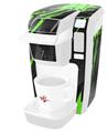 Decal Style Vinyl Skin compatible with Keurig K10 / K15 Mini Plus Coffee Makers Baja 0014 Neon Green (KEURIG NOT INCLUDED)