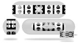 Decal Style Wrap Skin fits Beats Pill Plus Skull And Crossbones Pattern Bw (BEATS PILL NOT INCLUDED)