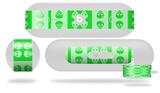 Decal Style Wrap Skin fits Beats Pill Plus Skull And Crossbones Pattern Green (BEATS PILL NOT INCLUDED)