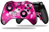 Bokeh Squared Hot Pink - Decal Style Skin fits Microsoft XBOX One ELITE Wireless Controller
