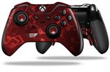 Bokeh Music Red - Decal Style Skin fits Microsoft XBOX One ELITE Wireless Controller