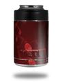 Skin Decal Wrap for Yeti Colster, Ozark Trail and RTIC Can Coolers - Bokeh Music Red (COOLER NOT INCLUDED)