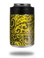 Skin Decal Wrap for Yeti Colster, Ozark Trail and RTIC Can Coolers - Folder Doodles Yellow (COOLER NOT INCLUDED)