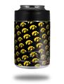 Skin Decal Wrap for Yeti Colster, Ozark Trail and RTIC Can Coolers - Iowa Hawkeyes Tigerhawk Tiled 06 Gold on Black (COOLER NOT INCLUDED)